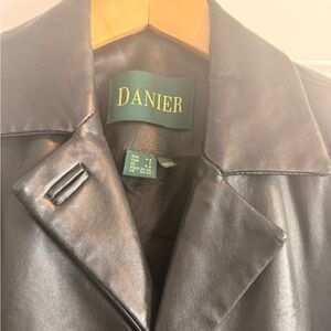 Danier vintage Black Leather jacket